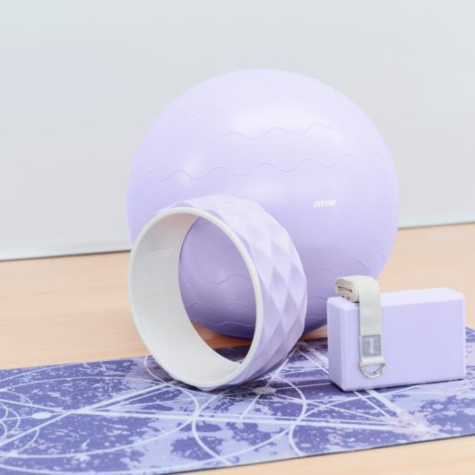 Pack De Yoga Kitwell-500 Lila Fitfiu Fitness