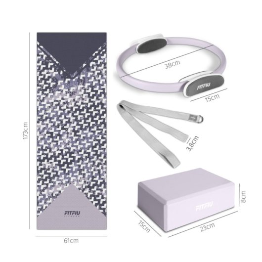 Pack De Yoga Kitwell-400 Lila Fitfiu