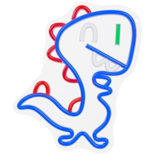 Forever Neon Led Jurassic Baby Dino Blau