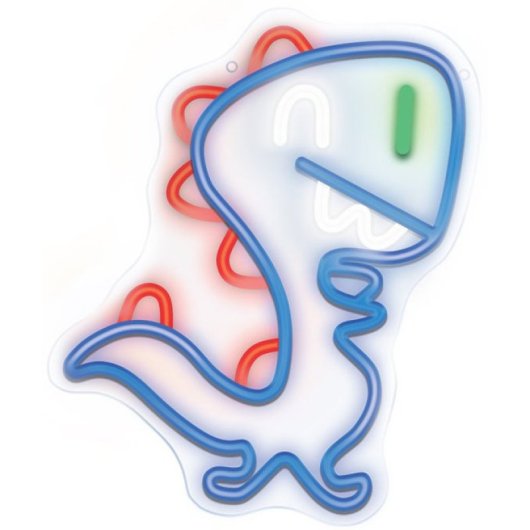 Forever Neon Led Jurassic Baby Dino Blau