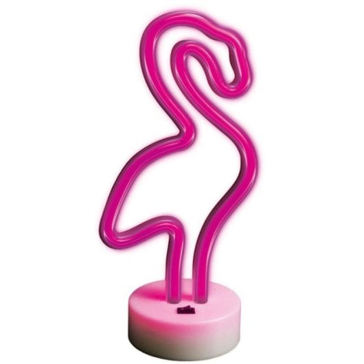 Forever Néon Led Sur Pied Flamant Rose