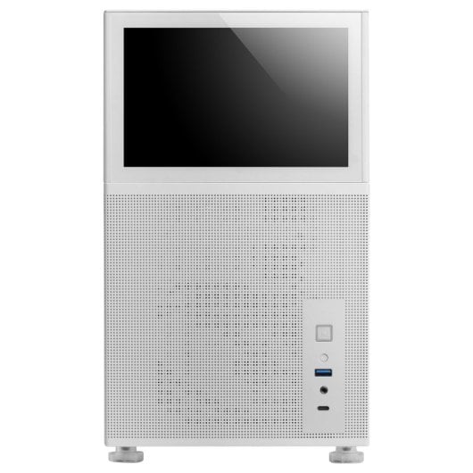 Mars Gaming Mc-lcd Tower Custom Micro-atx Ips Schermo LCD Pannello modulare in vetro temperato da 8" Bianco