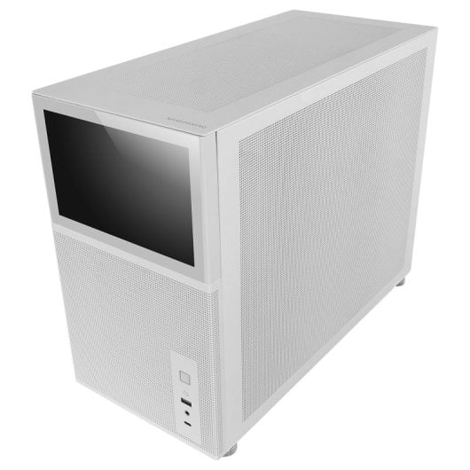 Mars Gaming Mc-lcd Tower Custom Micro-atx Ips Schermo LCD Pannello modulare in vetro temperato da 8" Bianco