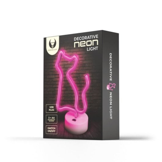 Forever Neon Led su supporto Cat Pink