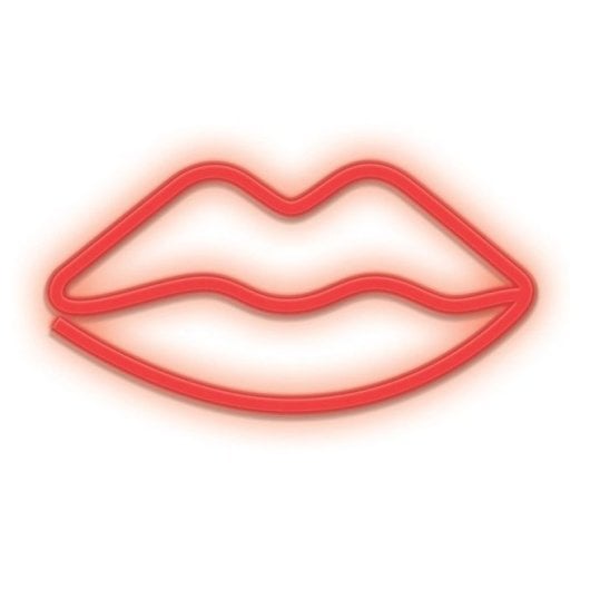 Forever Neon Led Light Lèvres Rouge Chauve-Souris+usb