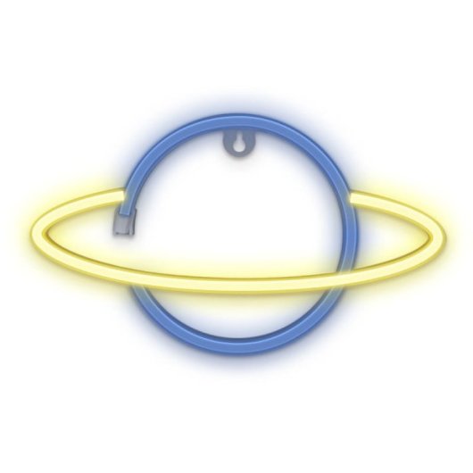 Forever Neon Led Licht Saturn Gelb Blau