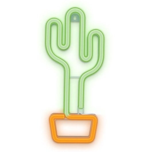 Forever Neon LED Licht Kaktus Orange Grün