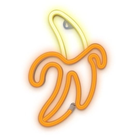 Forever Neon Led Licht Banane Weiß Gelb