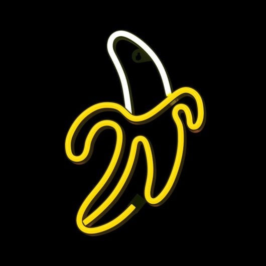 Forever Neon Led Licht Banane Weiß Gelb