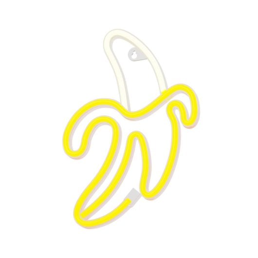 Forever Neon Led Licht Banane Weiß Gelb