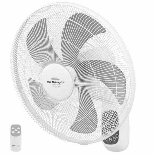 Ventoinha de Parede Orbegozo WF 0248 60W 45cm 3 Velocidades Comando Temporizador LED