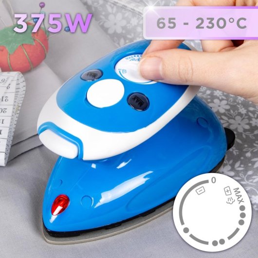 Duronic SI2 BE Plancha de Viaje Mini 375W Azul