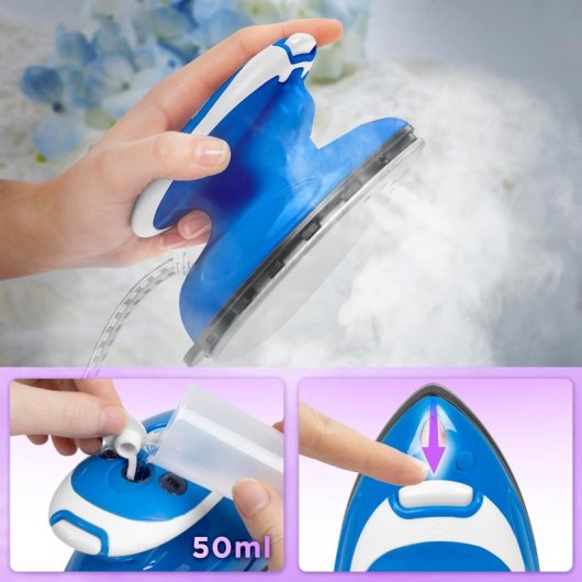 Duronic SI2 BE Plancha de Viaje Mini 375W Azul