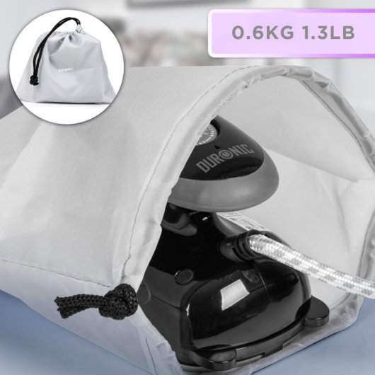Duronic SI2 BK Plancha de Viaje Mini 375W Negro