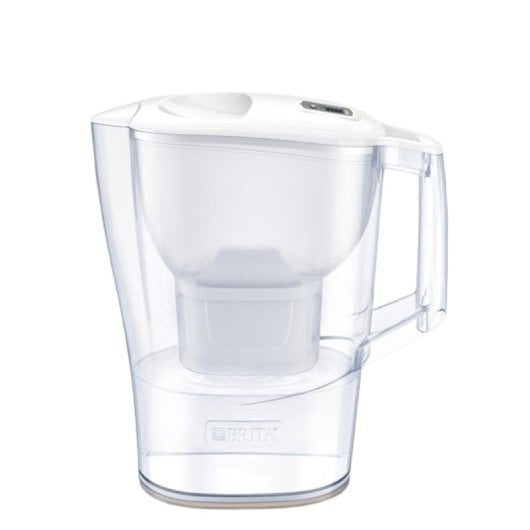 BRITA Aluna Carafe à Eau 2,4 L avec Filtre et 1 Filtre - Blanc