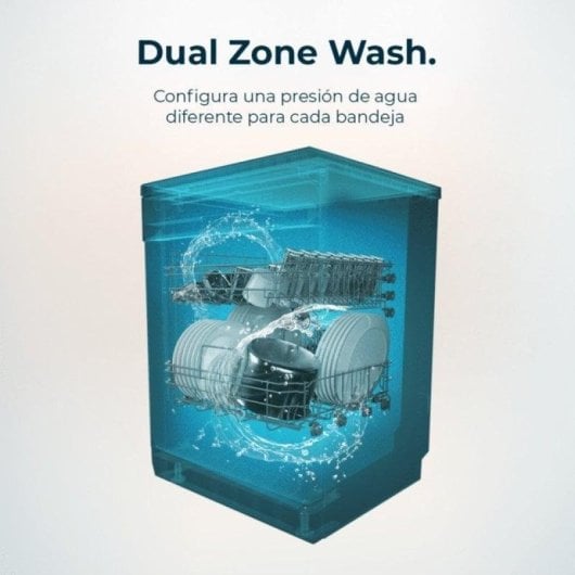 Lavavajillas Cecotec Bolero Aguazero 4101 Full-BI 11 Serviços Classe E Dual Zone Wash