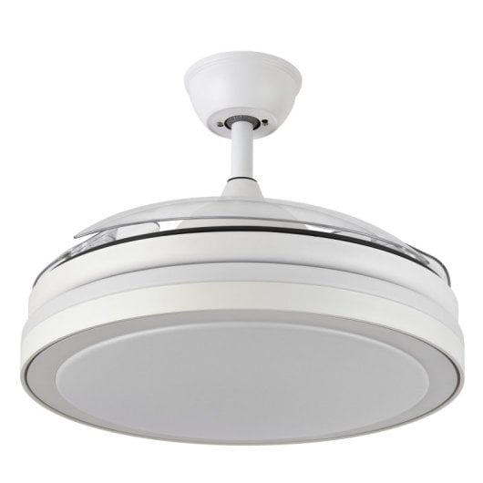 Fabrilamp Esparta Ventilador de Techo DC 3 Aspas, Mando y Temporizador 72W 6120LM Blanco