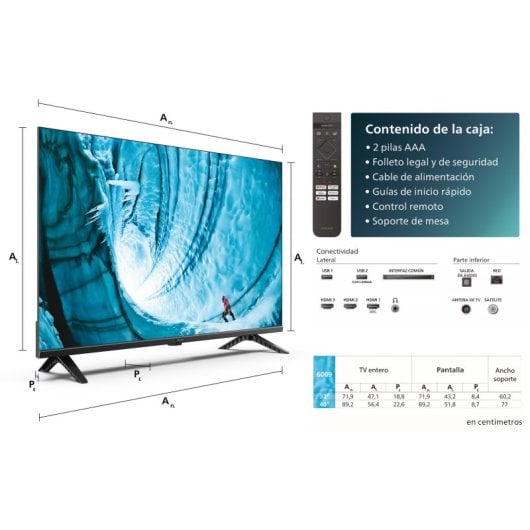 Philips 40PFS6009 40” 102cm Full HD LED TV Dolby Audio Titan OS