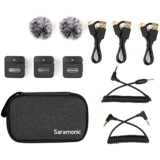 Saramonic Blink100 B2 Sistema de Micrófono Inalámbrico Ultracompacto de Doble Canal