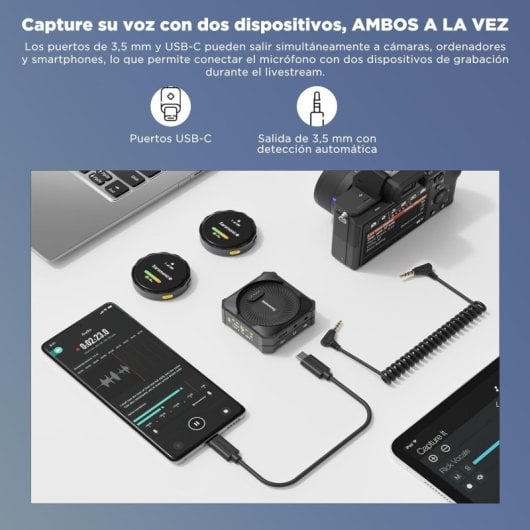 Saramonic BlinkMe B2 Micrófono Inalámbrico Táctil