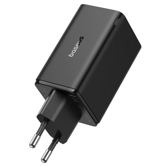 Baseus GaN6 Pro Carregador de Parede 65W USB-C/USB-A Preto