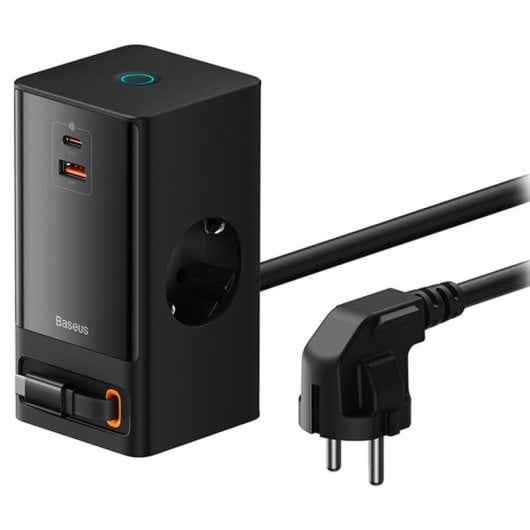 Baseus PowerCombo Tower 5 in 1 Estación de Carga Rápida 65W Negra