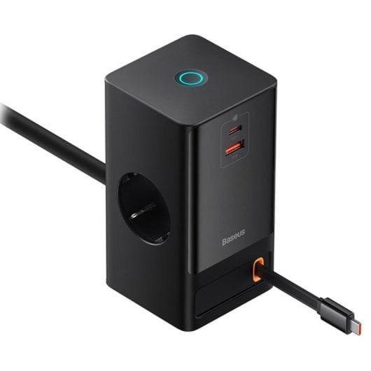 Baseus PowerCombo Tower 5 in 1 Estación de Carga Rápida 65W Negra