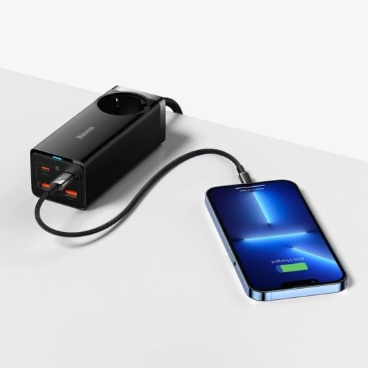 Baseus Power Strip GaN3 Pro Estación de Carga Rápida 100W Negra