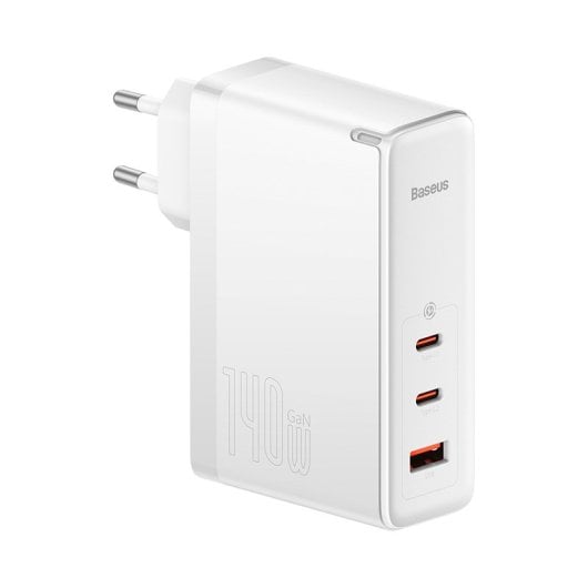 Caricatore rapido da muro Baseus GaN5 PRO PD3.1 USB-C 140W Bianco