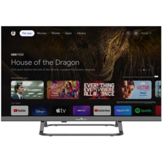 Smart Tech 24HG01VC 24" LED HD Google TV + Adaptador 12V