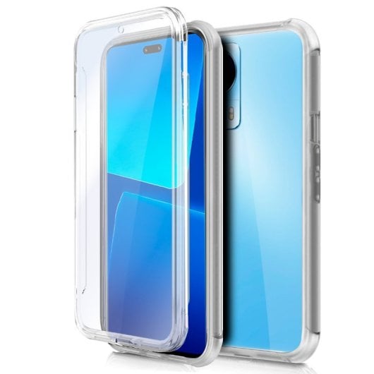 Fantastica custodia in silicone 3D trasparente anteriore + posteriore per Xiaomi 13 Lite