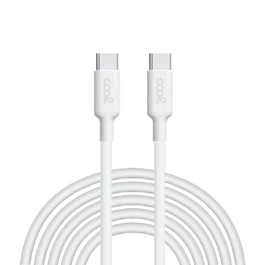Cool Cable Compatible Universal UBS Tipo-C a Tipo-C Blanco 3m