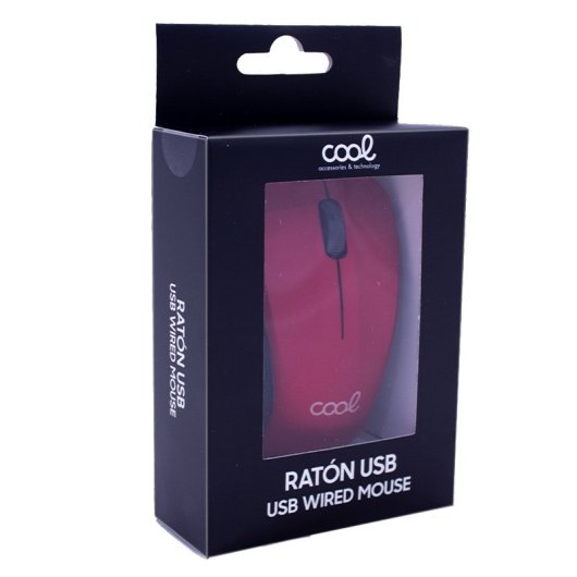 Cool Mouse com Cabo USB Vermelho 1200 DPI