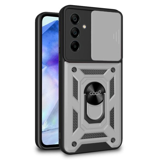 Cool Carcasa Hard Ring Plata para Samsung A556 Galaxy A55 5G