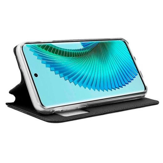 Cool Funda Flip Cover Liso Negro para Honor Magic 6 Lite 5G