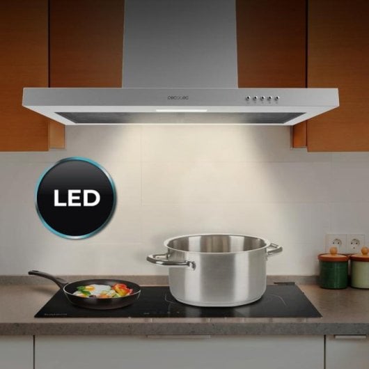 Cecotec Bolero Flux TM 703500 Exaustor T Invertido 70cm A Aço Inoxidável