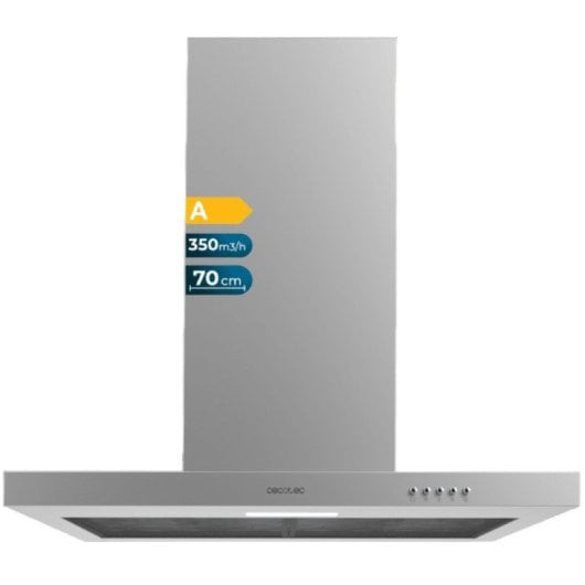 Cecotec Bolero Flux TM 703500 Exaustor T Invertido 70cm A Aço Inoxidável