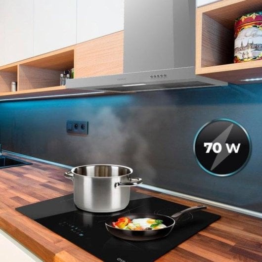 Campana extractora Cecotec Bolero Flux TM 703500 Umluft 70cm Edelstahl LED