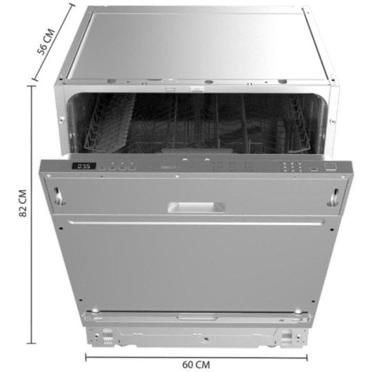 Lave-vaisselle Cecotec Bolero Aguazero 6100 12 couverts E intégrable Delay Start