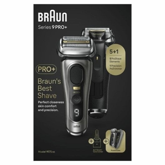 Rasoir Visage Braun Series 9 Pro+ 9575CC Sans Fil 90min Sec et Mouillé 5 Lames