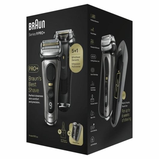 Rasoir Visage Braun Series 9 Pro+ 9575CC Sans Fil 90min Sec et Mouillé 5 Lames