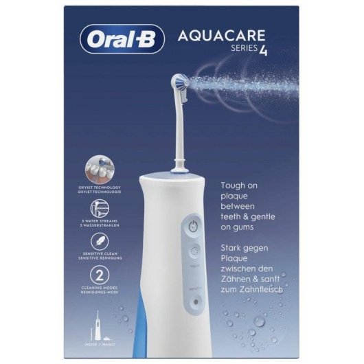 Hydropulseurs Oral-B Aquacare Series 4 Technologie Oxyjet 2 Niveaux d’Intensité 2 Buses