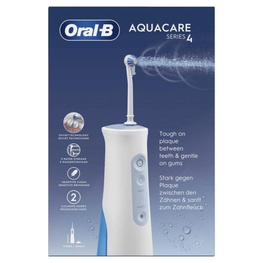 Hydropulseurs Oral-B Aquacare Series 4 Technologie Oxyjet 2 Niveaux d’Intensité 2 Buses