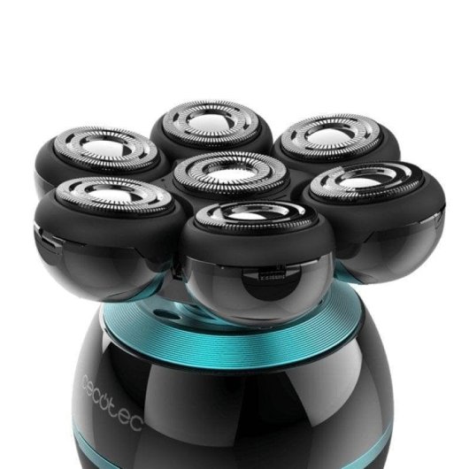 Rasoio per Testa Cecotec Bamba PrecisionCare Skull Senza Filo 60min 7 Lame Testine Flessibili