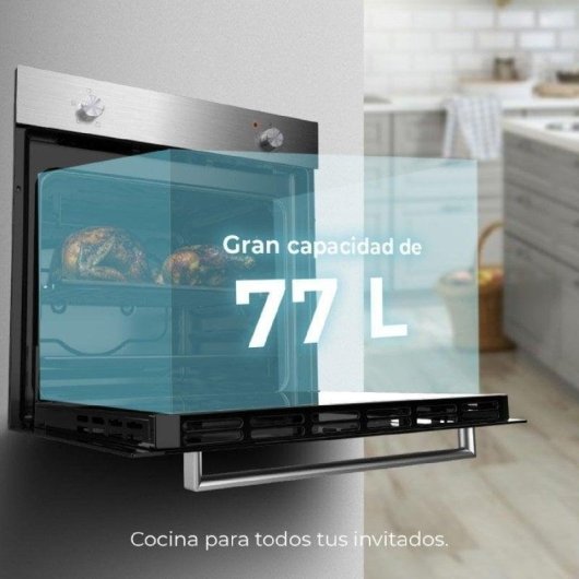Forno Multifunções Cecotec Bolero Hexa C126000 Hidrolítico 77L 60cm A Vapor Inox