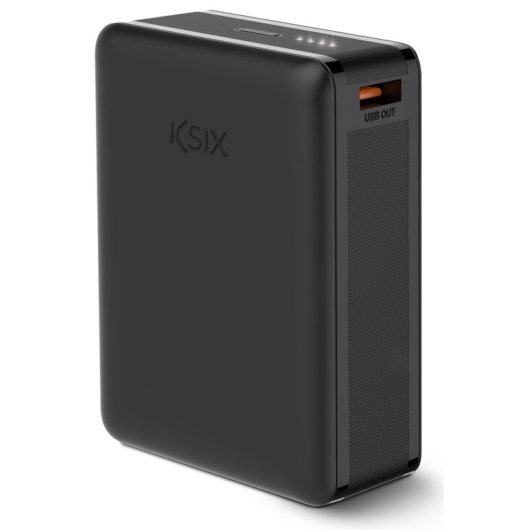 Ksix BPB20HD01 Powerbank Ultra Compacta 22,5W USB-C a USB-C 20.000mAh Negra
