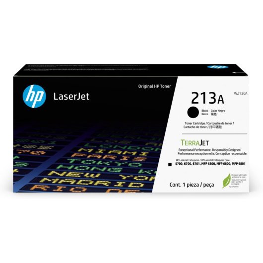 Cartouche de toner LaserJet noire authentique HP 213A