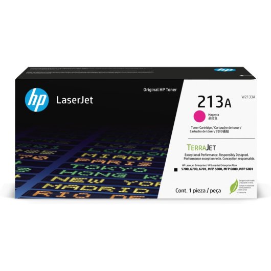 Cartucho de Tóner Original HP 213A Magenta
