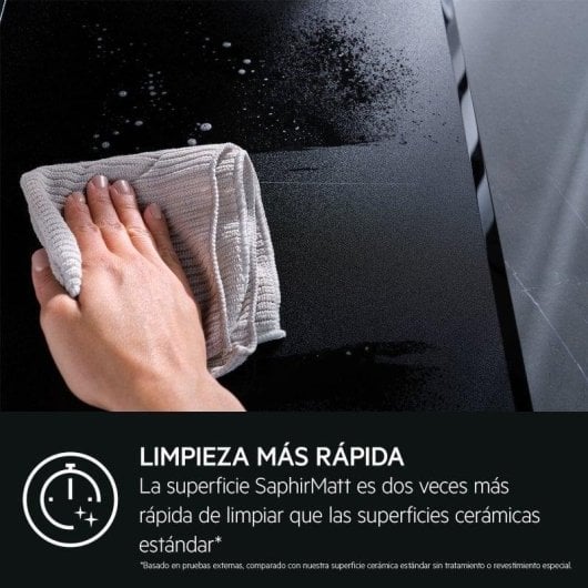 AEG Serie 7000 Sense TI63IQ10IZ Placa de Indução 60cm Saphirmatt Preto