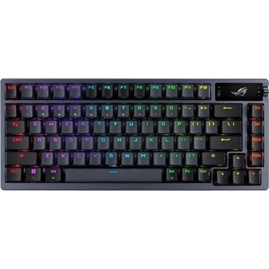 ASUS-ROG-Azoth-Teclado-Mecánico-Gaming-RGB-Inalámbrico-ROG-NX-Red-Negro-Teclado-Francés-AZERTY